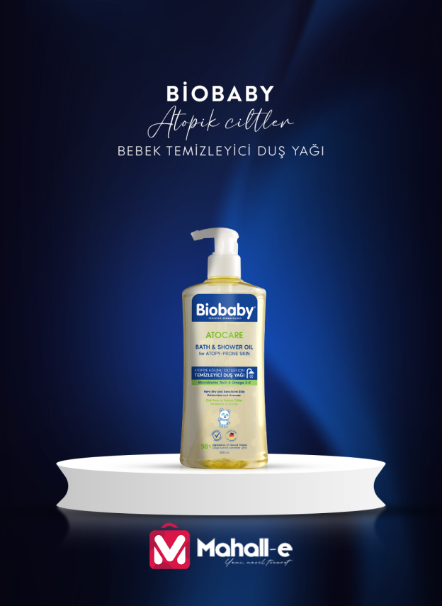 Biobaby Atopiye Eğilimli Ciltler İçin Temizleyici Duş Yağı - 2