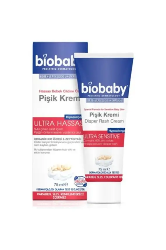 Biobaby Bebek Pişik Kremi %40 Çinko 75 gr - 1