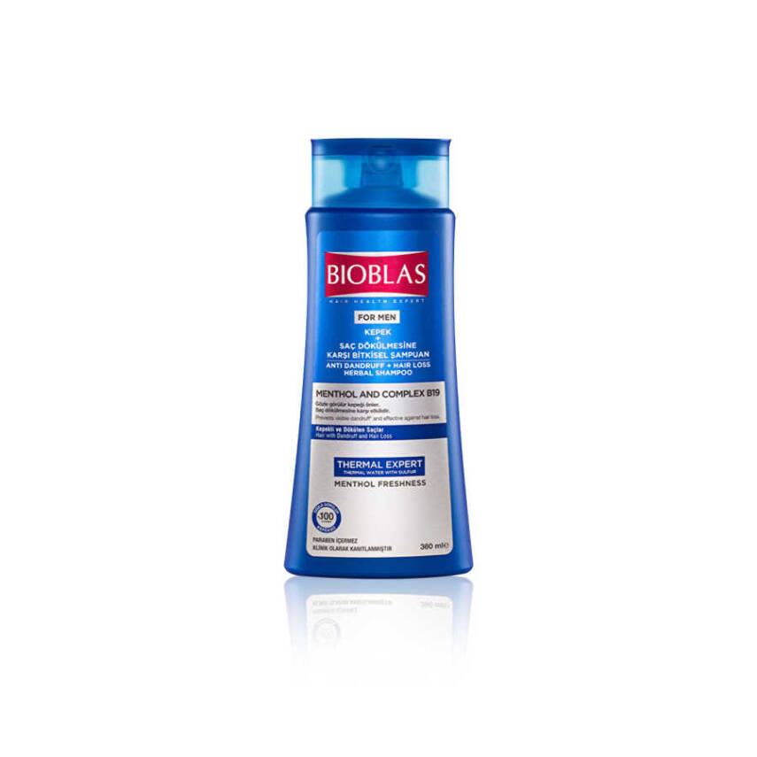 Bioblas For Men Saç Dökülmesine Karşı Bitkisel Şampuan Mentol ve Kompleks B19 (360 ml) - 1
