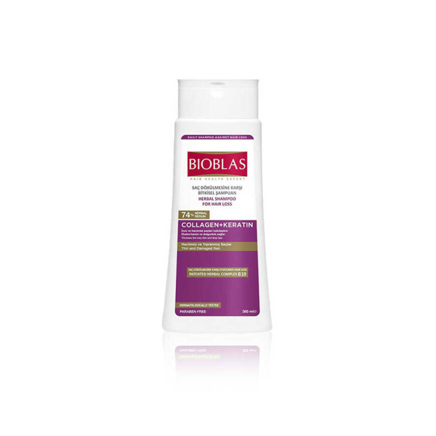 Bioblas Saç Dökülmesine Karşı Collagen + Keratın (Çok İnce ve Hacimsiz Saçlar) - 360 ml - 1