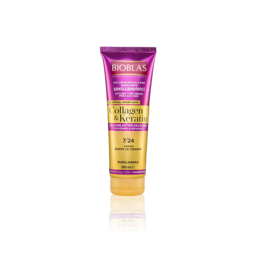 Bioblas Saç Dökülmesine Karşı Kolajen & Keratin Şekillendirici Krem (250 ml) - 1