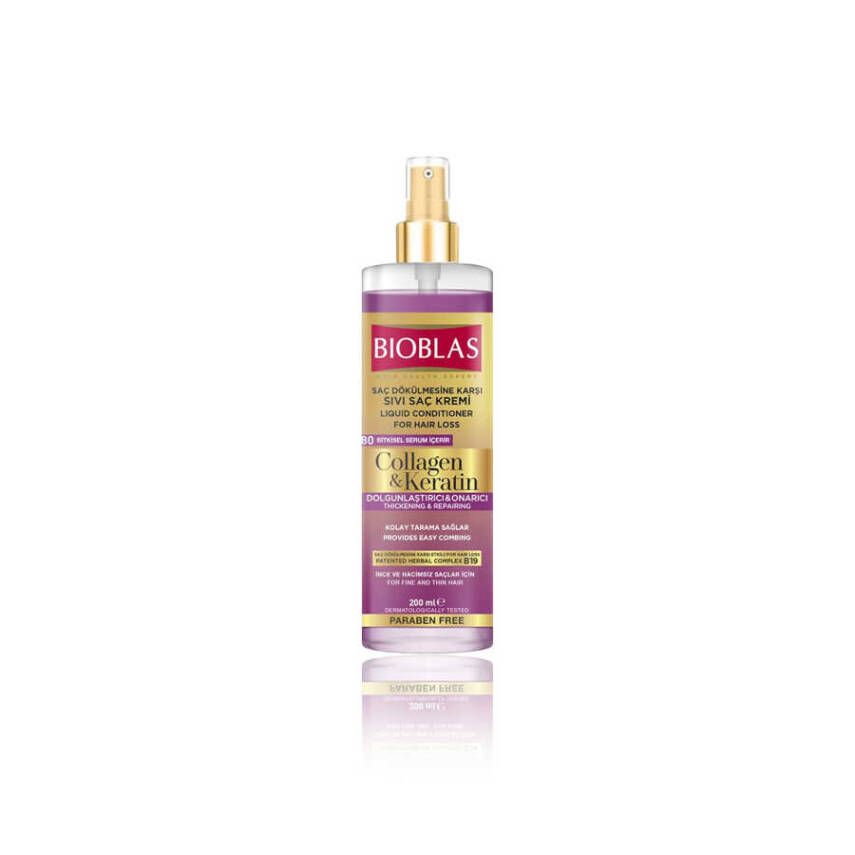 Bioblas Saç Dökülmesine Karşı Kolajen & Keratin Sıvı Saç Kremi (200 ml) - 1