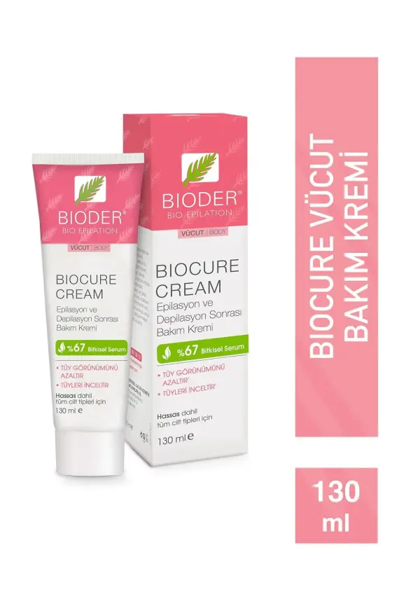 Bioder Biocure Cream 130 ml Vücut Bölgesi İçin Tüy Azaltıcı Krem - 1
