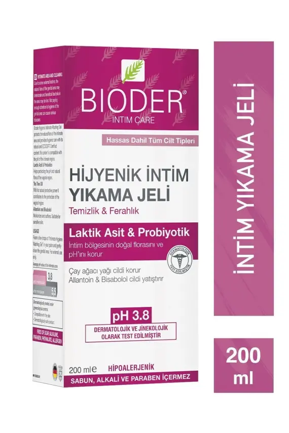 Bioder Hijyenik İntim Yıkama Jeli 200 ml - 1