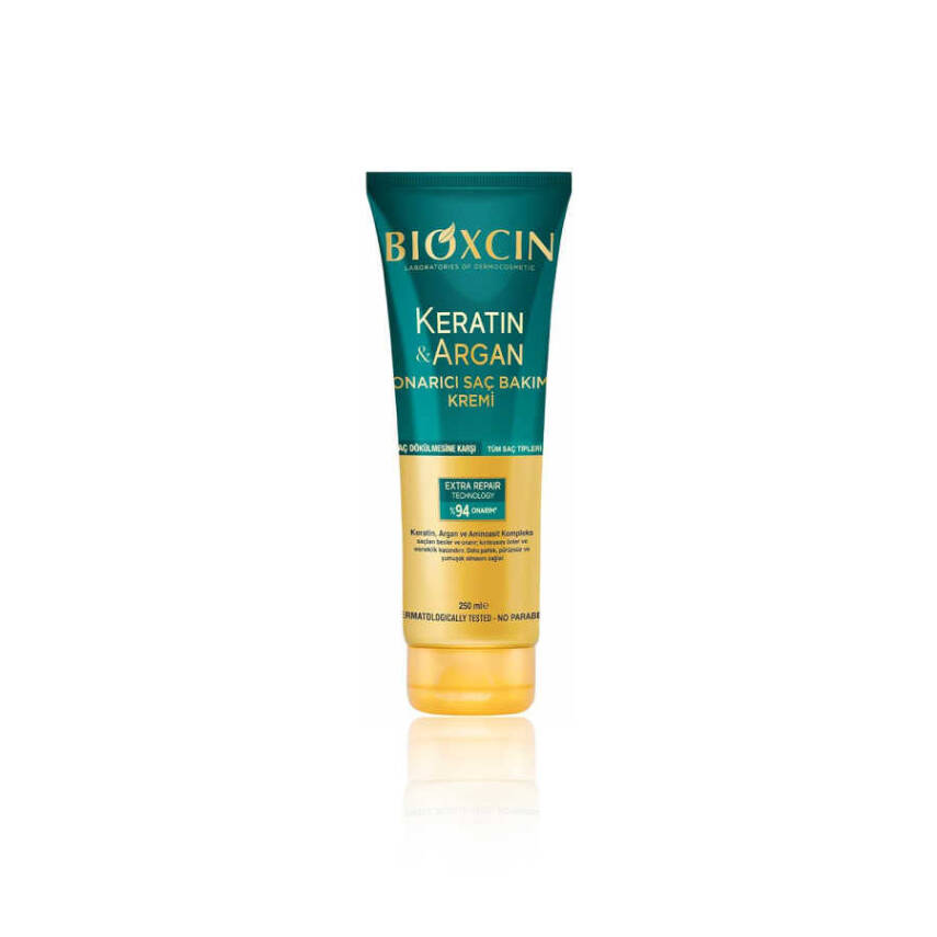 Bioxcin Keratin & Argan Onarıcı Saç Bakım Kremi (250ml) - 1