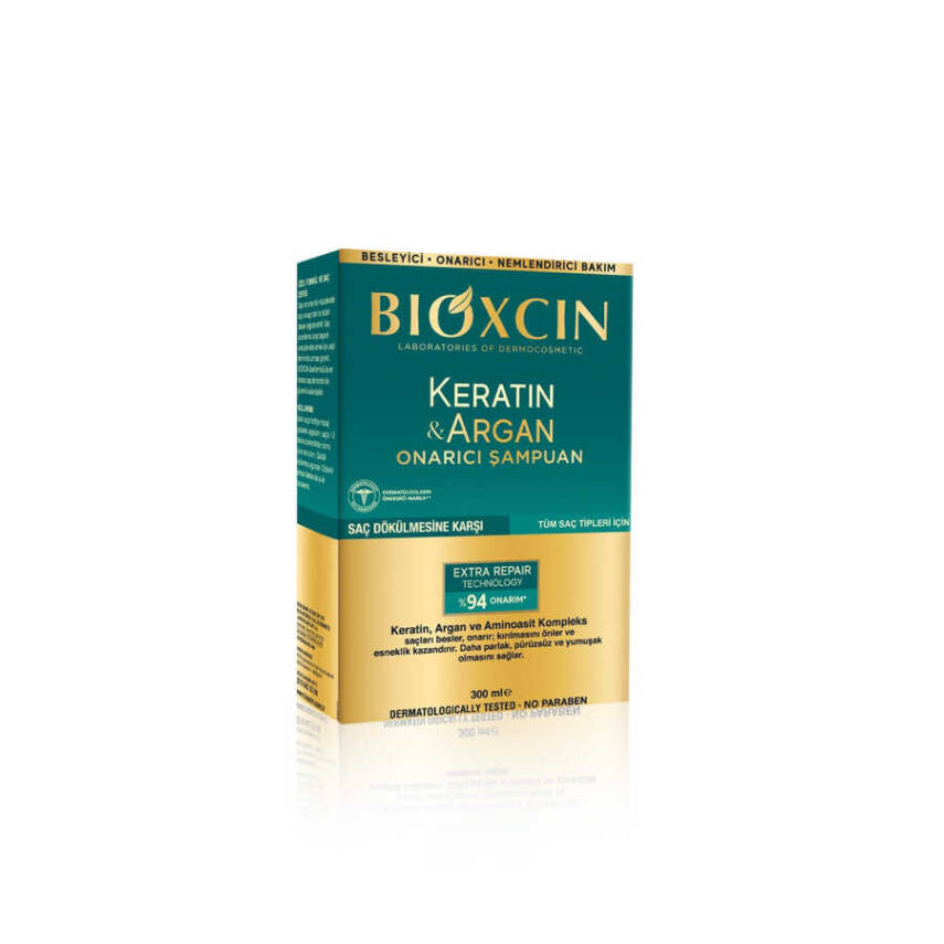 Bioxcin Keratin & Argan Onarıcı Şampuan (300ml) - 1