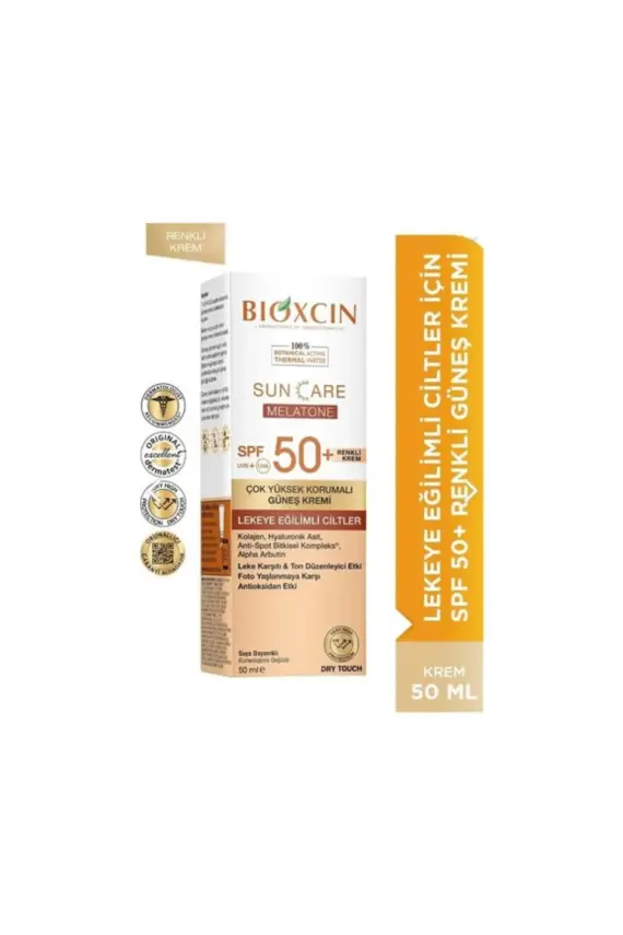 Bioxcin Sun Care Lekeye Eğilimli Ciltler İçin Yüksek Korumalı Renkli Güneş Kremi Spf 50+ - 1