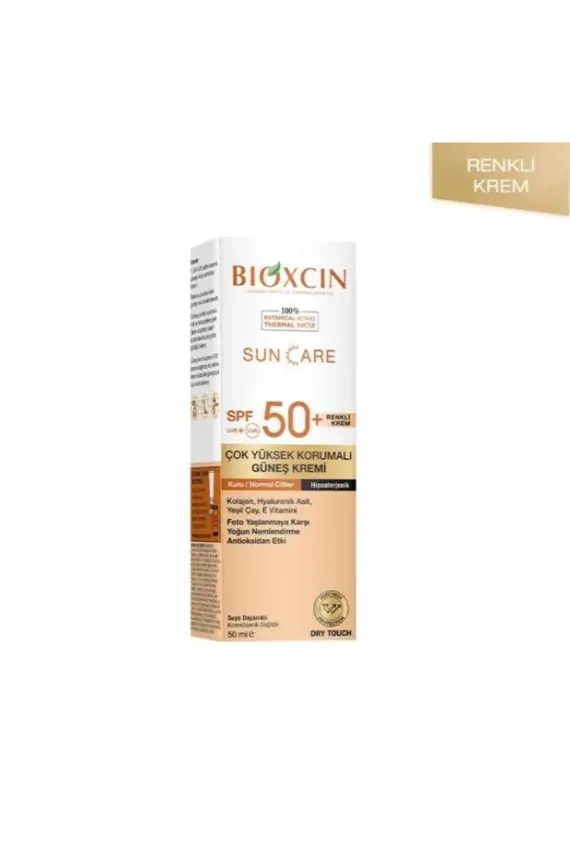 Bioxcin Sun Care Yüksek Korumalı Kuru Ciltler Için Renkli Güneş Kremi Tinted Spf 50+ - 1
