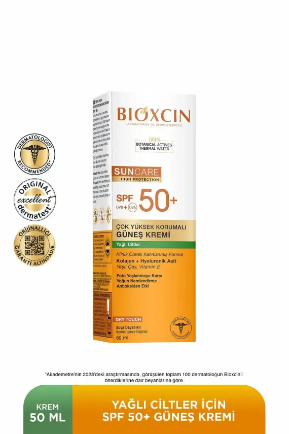 Bioxcin Sun Care Yüksek Korumalı Yağlı Ciltler Için Güneş Kremi Spf 50+ - 1