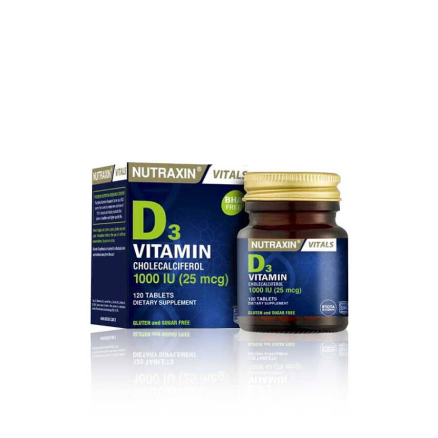 Nutraxin D3 Vitamin 120 Tablet- Vitamin Ve Mineral Takviyesi - 2