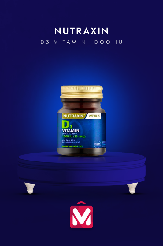 Nutraxin D3 Vitamin 120 Tablet- Vitamin Ve Mineral Takviyesi - 1