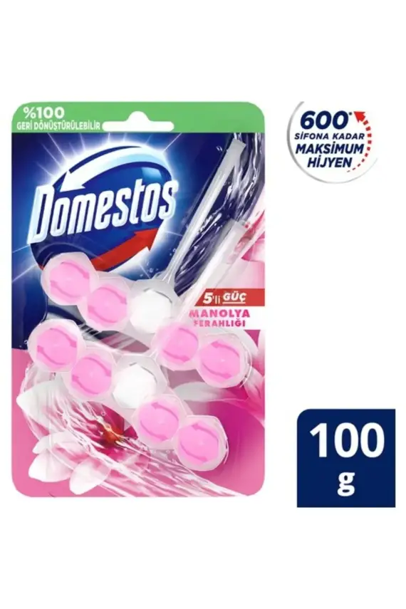 Domestos 5'li Güç Tuvalet Bloğu Manolya Ferahlığı - 1