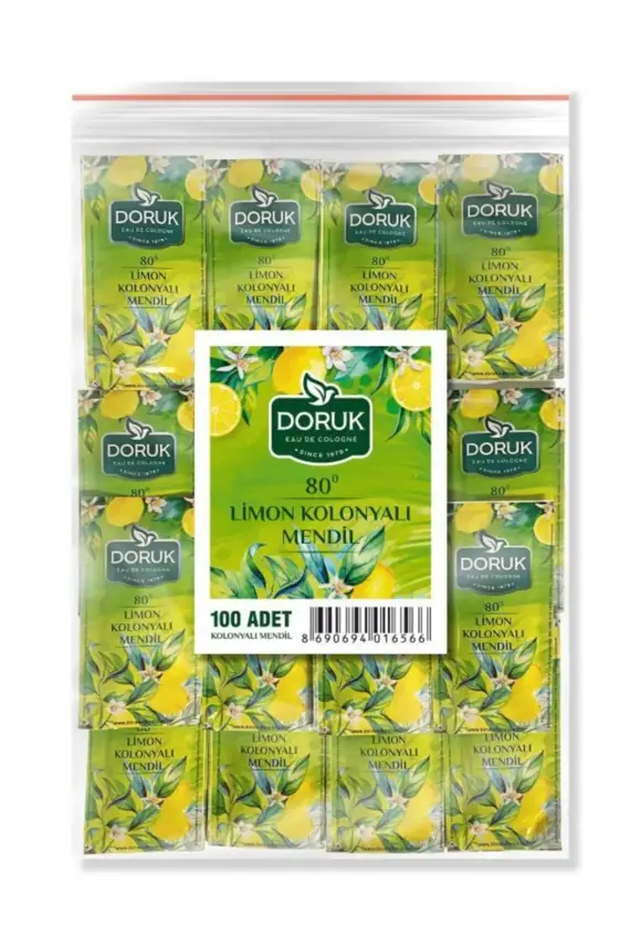 Doruk Limon Kolonyalı Islak Mendil 100'lü - 1