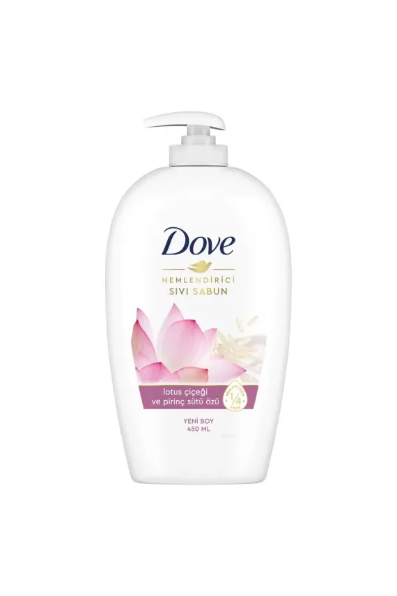 Dove Lotus Çiçeği Ve Pirinç Sütü Özlü Nemlendirici Sıvı Sabun 450 ml - 1