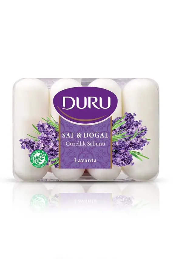 Duru Saf & Doğal Kaynaklı Lavanta Duş Sabunu 4'lü - 1