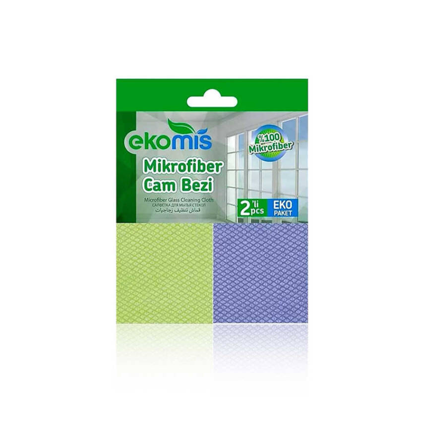 Ekomis Mikrofiber Cam Bezi 2'li - 1