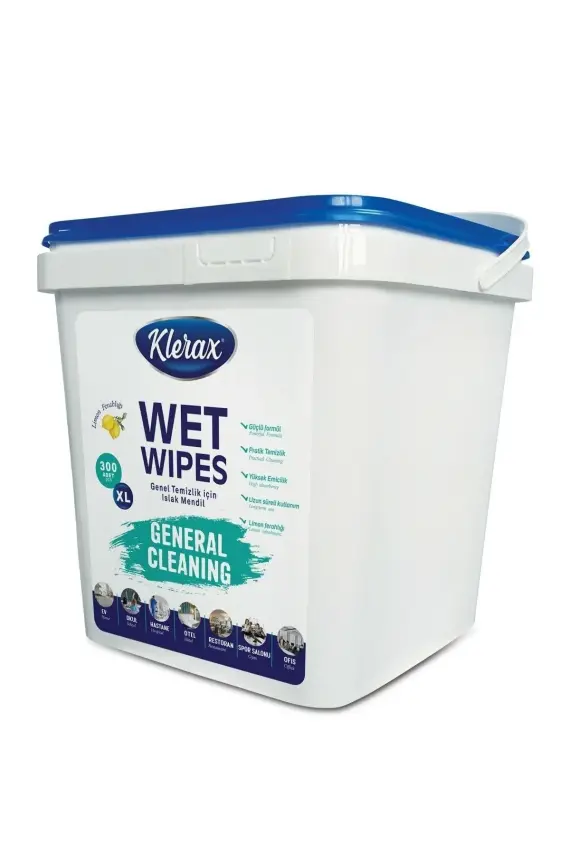 Klerax Wet Wipes Islak Kova Mendil (300 Yaprak) - 1