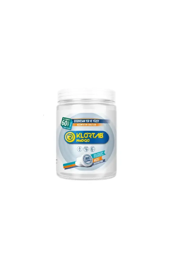 Klortab Yer ve Yüzey Tablet Dezenfektan 17.4 Gr x 60 Tablet - 1