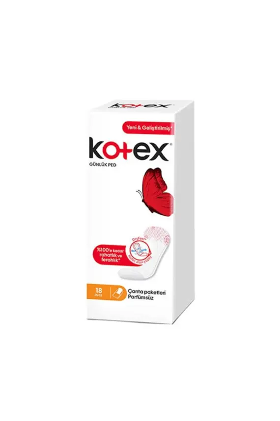 Kotex Günlük Ped 18'li İnce Parfümsüz - 1
