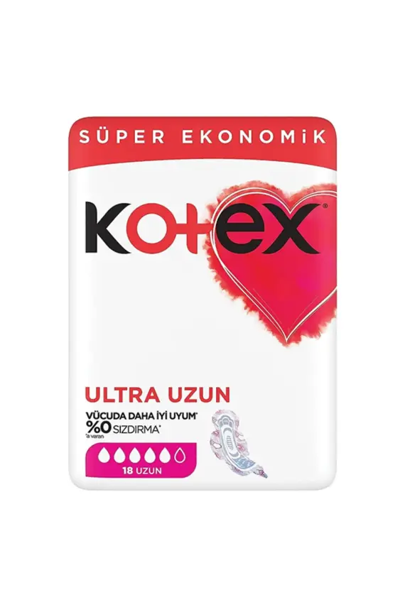 Kotex Ultra Quadro 18'li Uzun Ped - 1