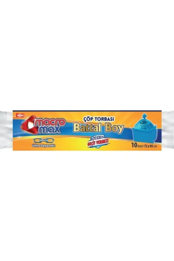 Macromax Extra Güçlü 10'lu Çöp Torbası ( Büyük Boy ) - 1
