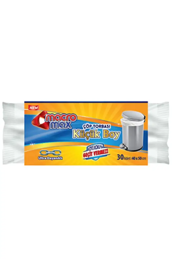 Macromax Extra Güçlü 30'lu Çöp Torbası ( Küçük Boy ) - 1