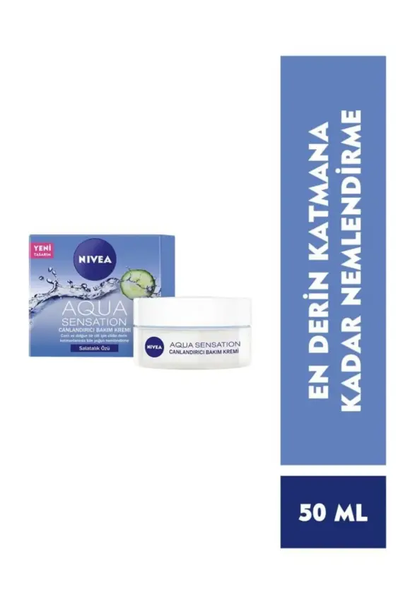 Nivea Aqua Sensation Normal & Karma Ciltler İçin Canladırıcı Bakım Kremi 50 ml - 1