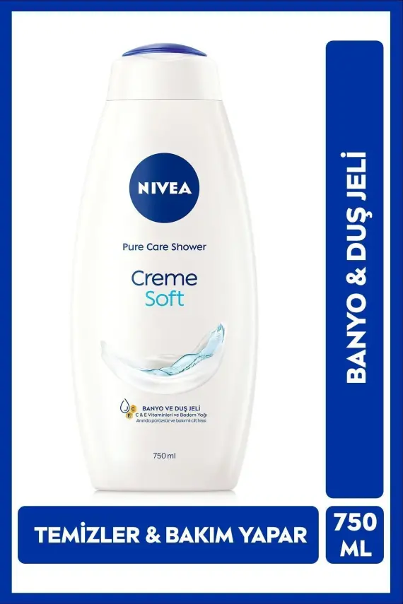 Nivea Creme Soft Kremsi Dokunuş Banyo ve Duş Jeli 750ml - 1