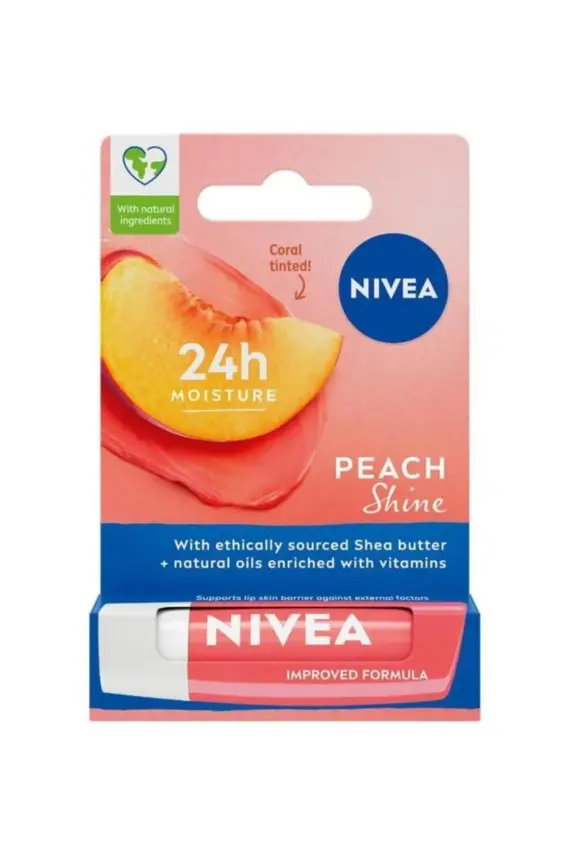 Nivea Dudak Bakım Kremi Ve Dudak Parlatıcısı Şeftali Nemlendirici - 1