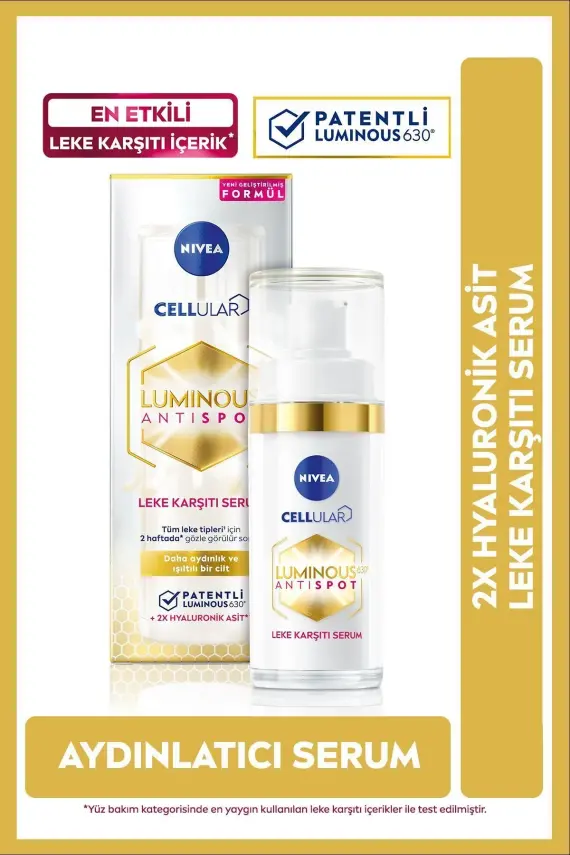 Nivea Luminous630 Leke Karşıtı Cilt Bakım Serumu (30ml) - Cilt Tonu Eşitleyici - 1
