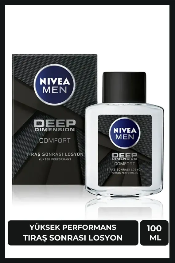 Nivea Men Erkek Tıraş Sonrası Losyon Deep Dimension Comfort 100ml - Erkeksi Koku - 1