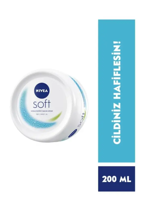 Nivea Soft Nemlendirici El,vücut Ve Yüz Kremi 200 ml - 1