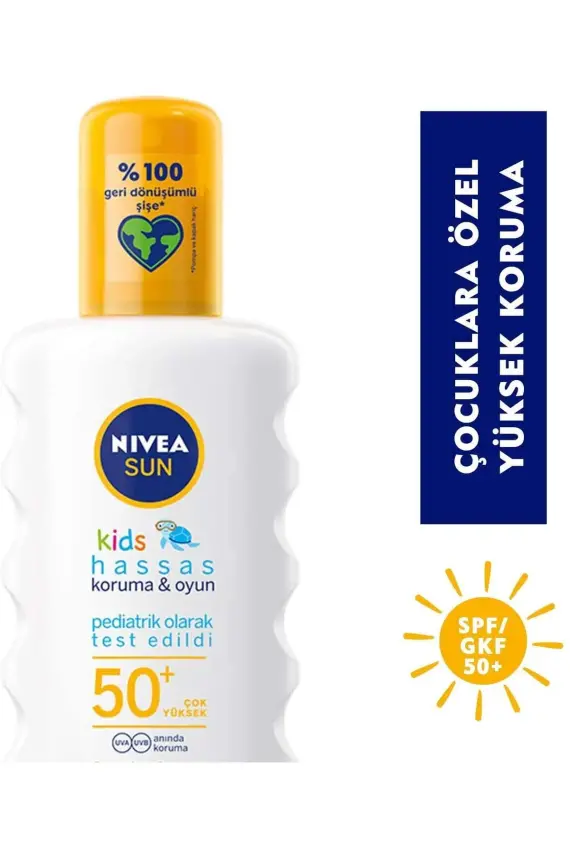 Nivea Sun Babies & Kids Hasas 5'i 1 Arada Spf 50+ Koruyucu Sprey 200 ml - 1