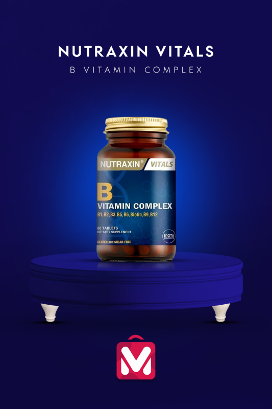 Nutraxin B Vitamin Complex - B Vitamini Takviyesi - 1