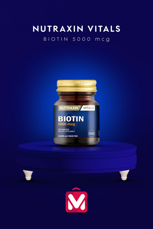 Nutraxin Biotin 5000 mcg - 1