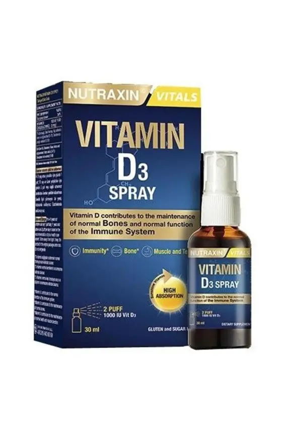 Nutraxin D3 Vitamin Sprey - Gıda Takviyesi - 1