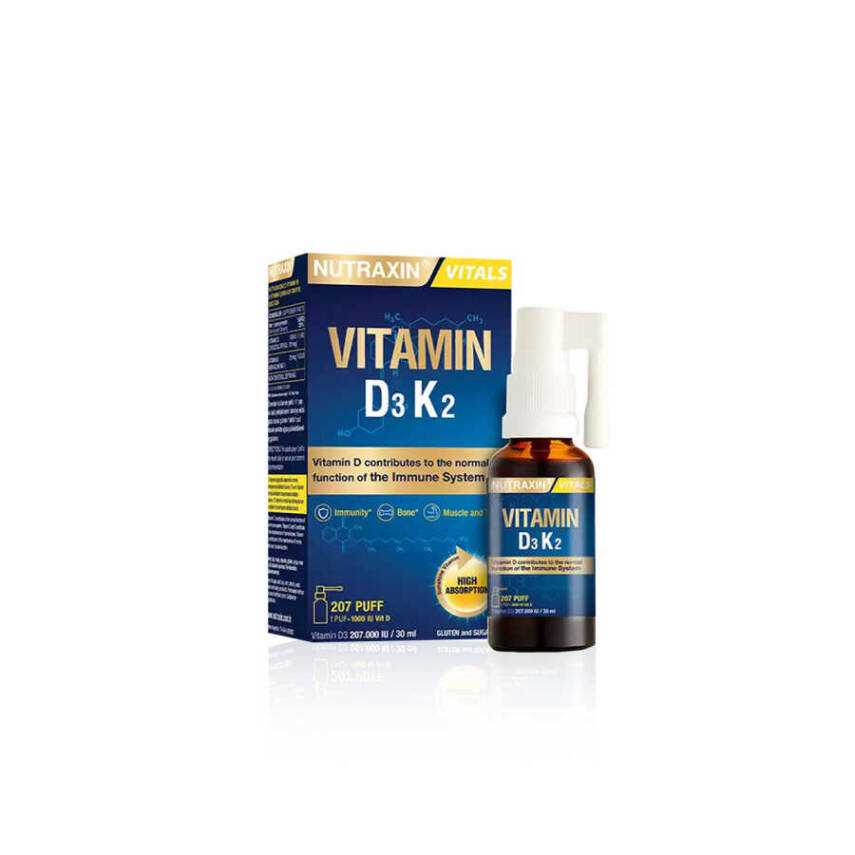 Nutraxin D3K2 - Gıda Takviyesi - 2