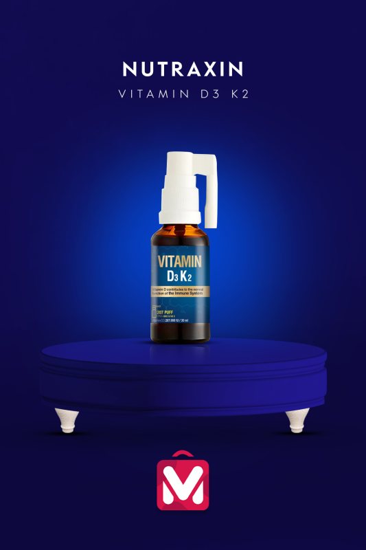 Nutraxin D3K2 - Gıda Takviyesi - 1