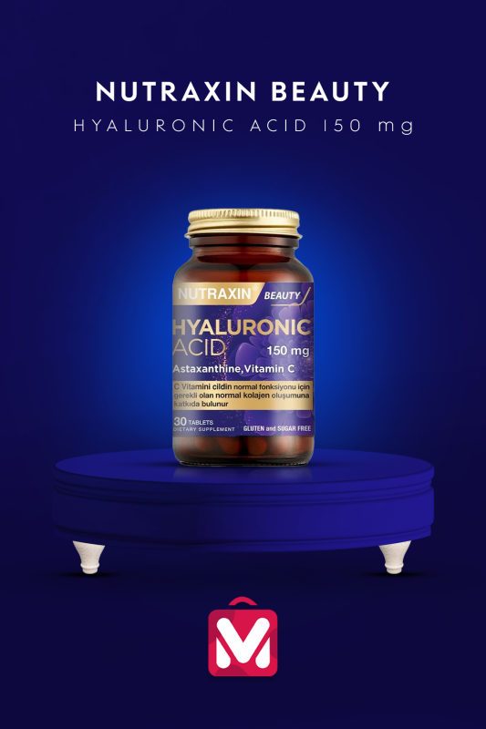Nutraxin Hyaluronic Acid 30 Tablet Gıda Takviyesi - 1