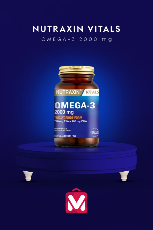 Nutraxin Omega 3 Balık Yağı - 2000 Mg - 1