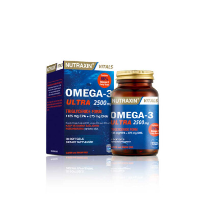 Nutraxin Omega 3 Ultra Balık Yağı - Omega 3 Plus 2500 mg - 2