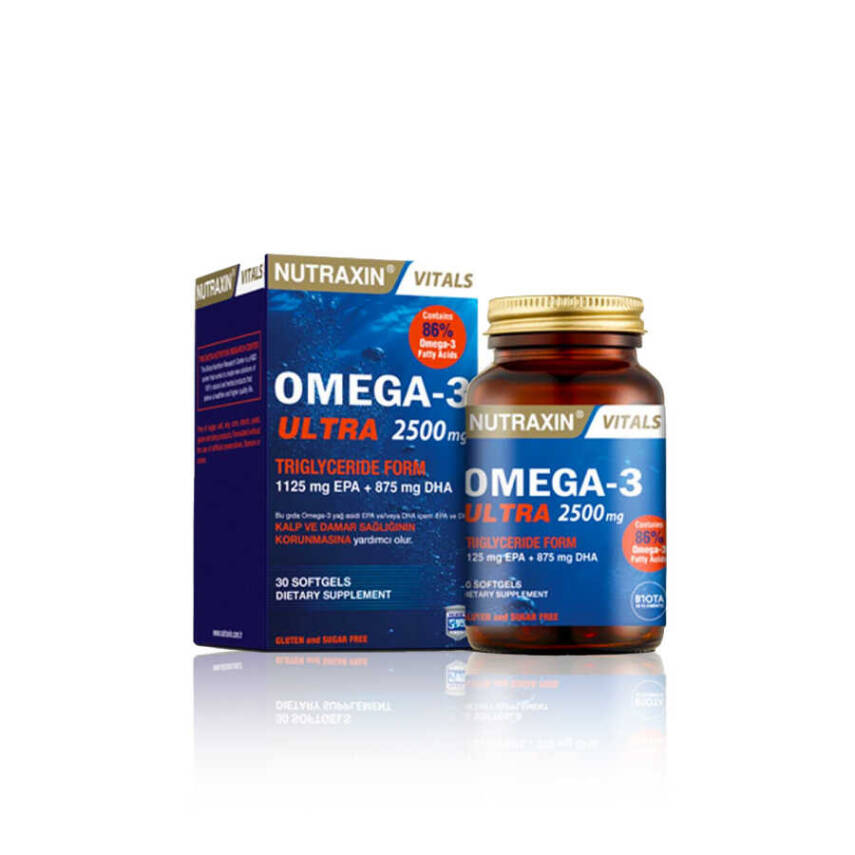 Nutraxin Omega 3 Ultra Balık Yağı - Omega 3 Plus 2500 mg - 2