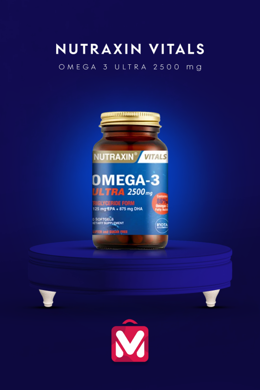 Nutraxin Omega 3 Ultra Balık Yağı - Omega 3 Plus 2500 mg - 1