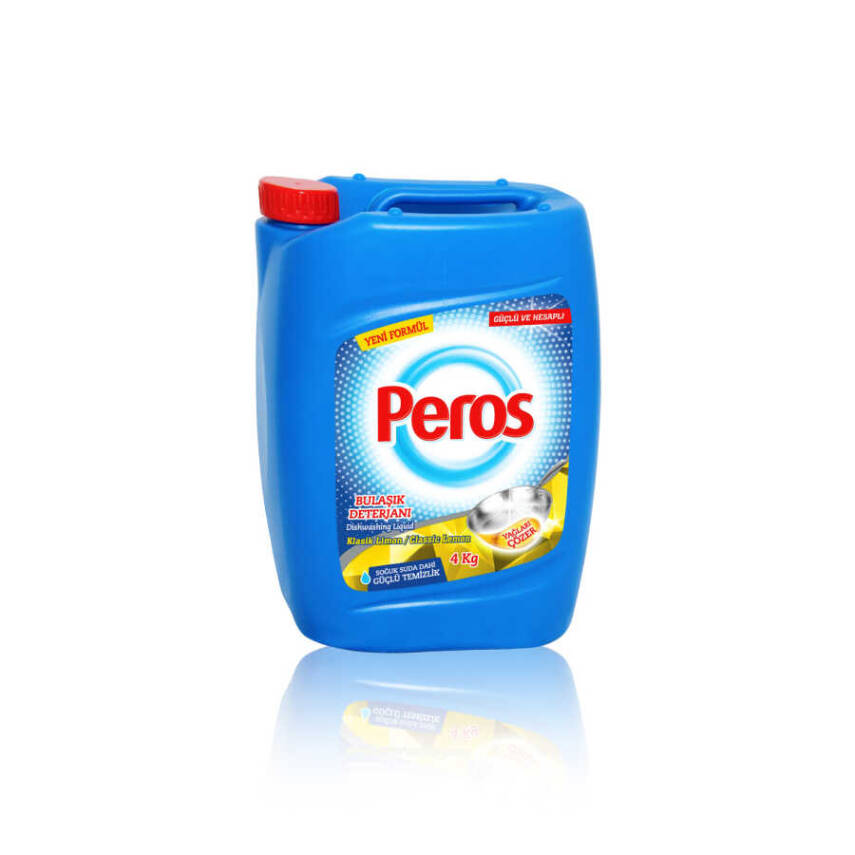 Peros Bulaşık Elde Yıkama Deterjanı Limonlu (4000 ml) - 1