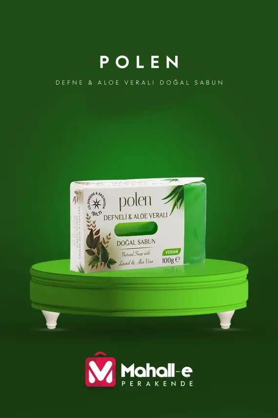 Polen Defneli & Aloe Veralı Doğal Sabun (100 gr) - 1