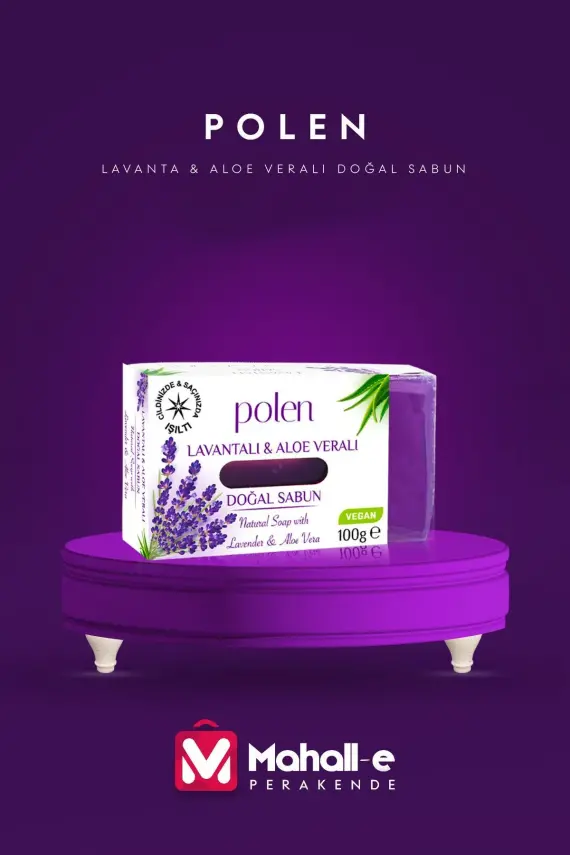 Polen Lavantalı & Aloe Veralı Doğal Sabun 100g - 1