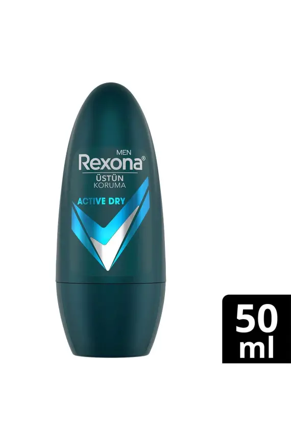 Rexona Üstün Koruma Erkek Roll-On & Deodorant Active Dry 72 Saat Kesintisiz Koruma (50ml) - 1