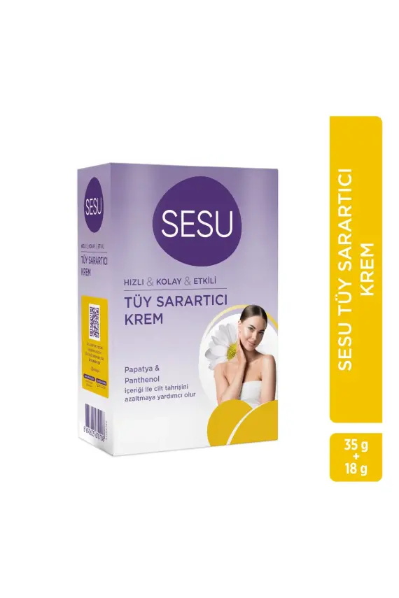 Sesu Tüy Sarartıcı Krem 35gr + 18 gr - 1