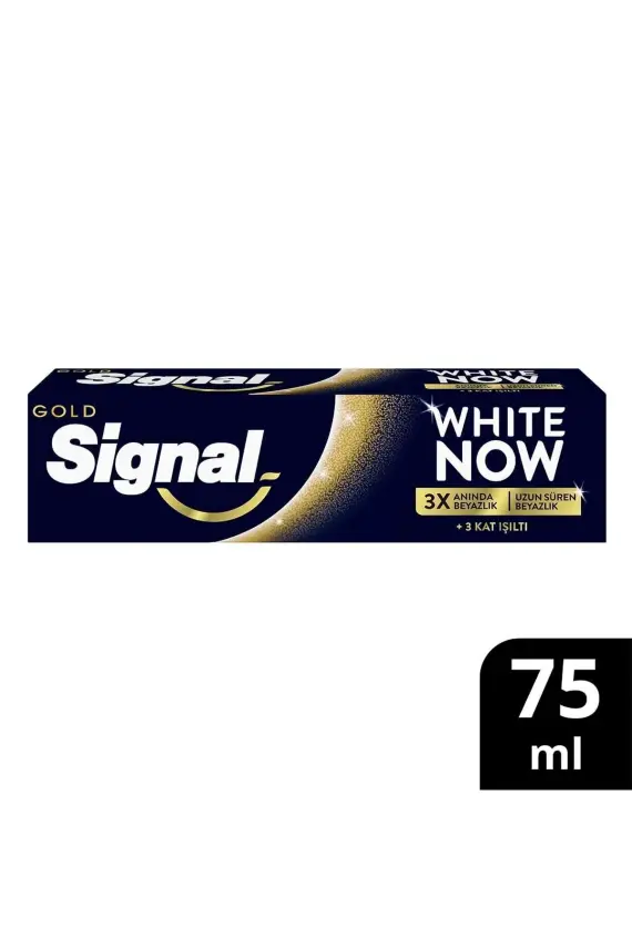 Signal Diş Macunu White Now Gold Anında 3 Kat Beyazlık 75 ml - 1