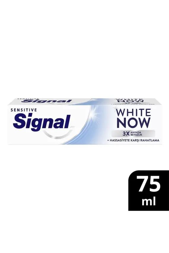 Signal Diş Macunu White Now Sensitive Anında 3 Kat Beyazlık 75ml - 1